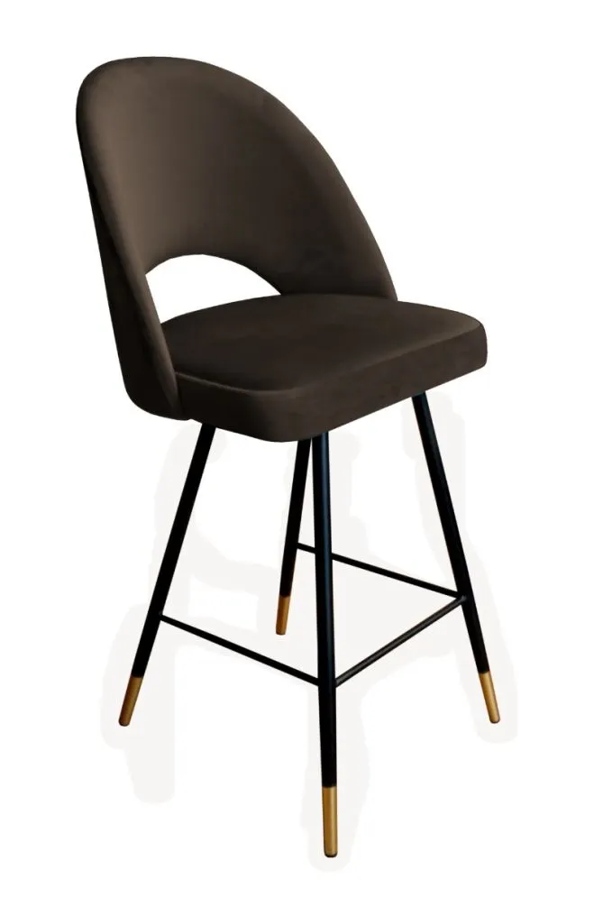 Hoker ISKAR VELVET GOLD brązowy do salonu | MIRAT. styl GLAMOUR