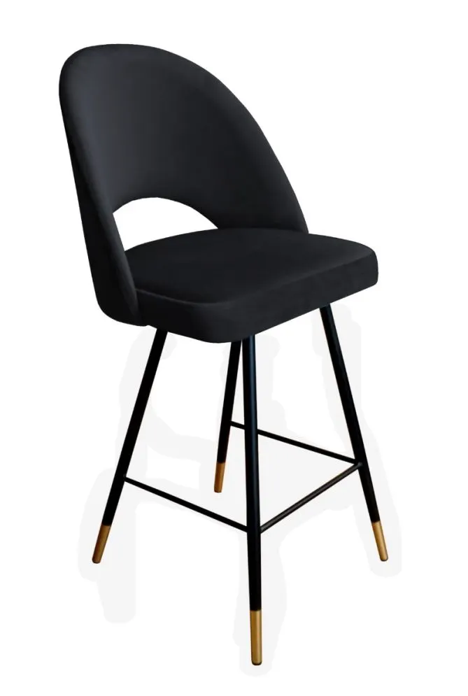 Hoker ISKAR VELVET GOLD czarny w stylu loft | MIRAT. styl GLAMOUR