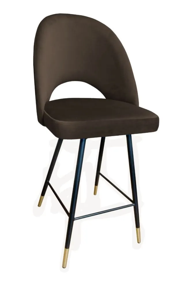 Hoker ISKAR VELVET GOLD brązowy do salonu | MIRAT. styl GLAMOUR