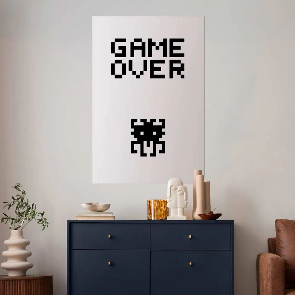 Plakat Game over 40x60 cm bez ramy bez marginesu | MIRAT.