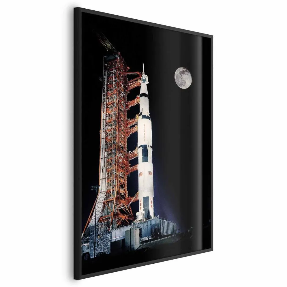 Plakat Cel podróży 40x60 cm z ramą czarną bez marginesu | MIRAT.