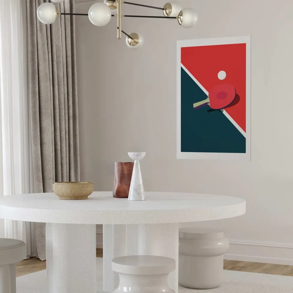 Plakat Tenis stołowy 29,7x42 cm bez ramy z marginesem | MIRAT.