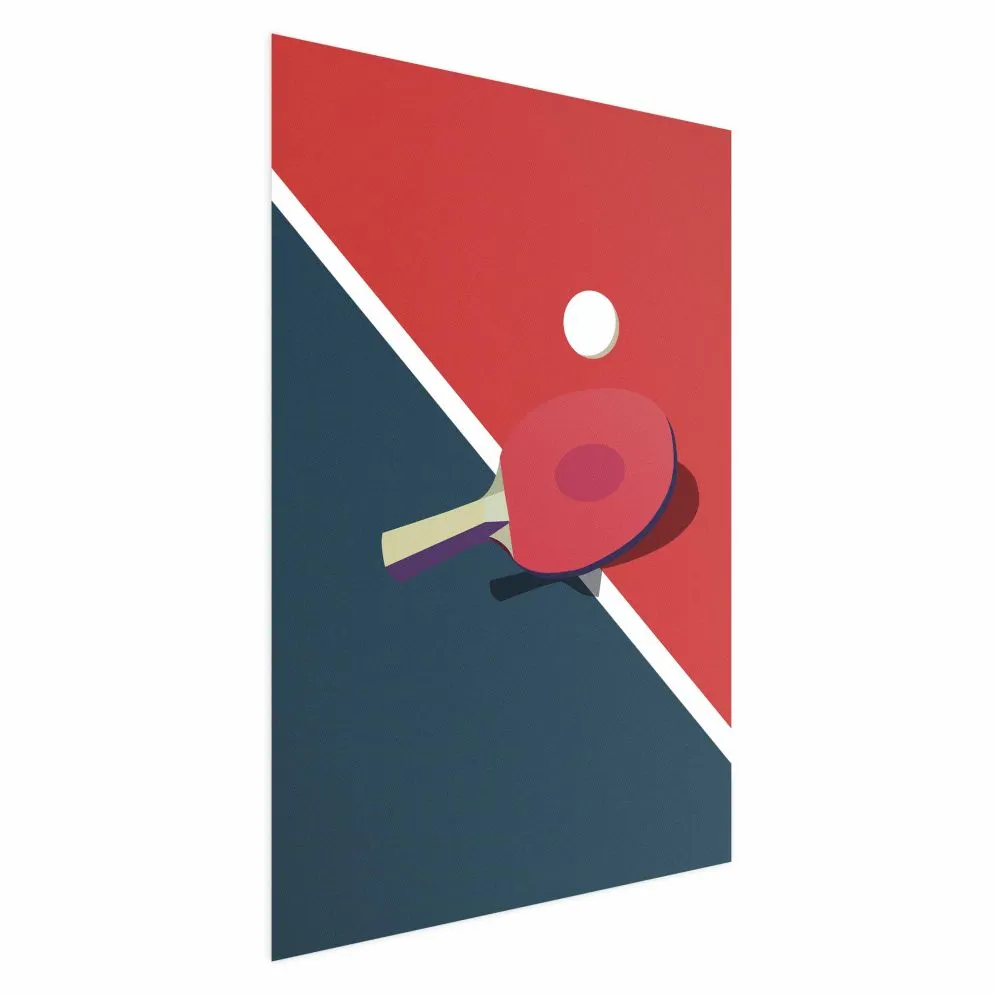 Plakat Tenis stołowy 29,7x42 cm bez ramy z marginesem | MIRAT.