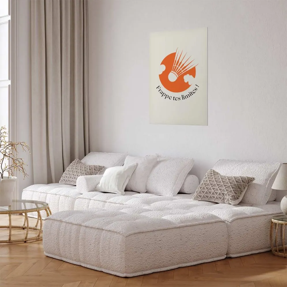 Plakat Lotka na tle pomarańczu 29,7x42 cm bez ramy bez marginesu | MIRAT.