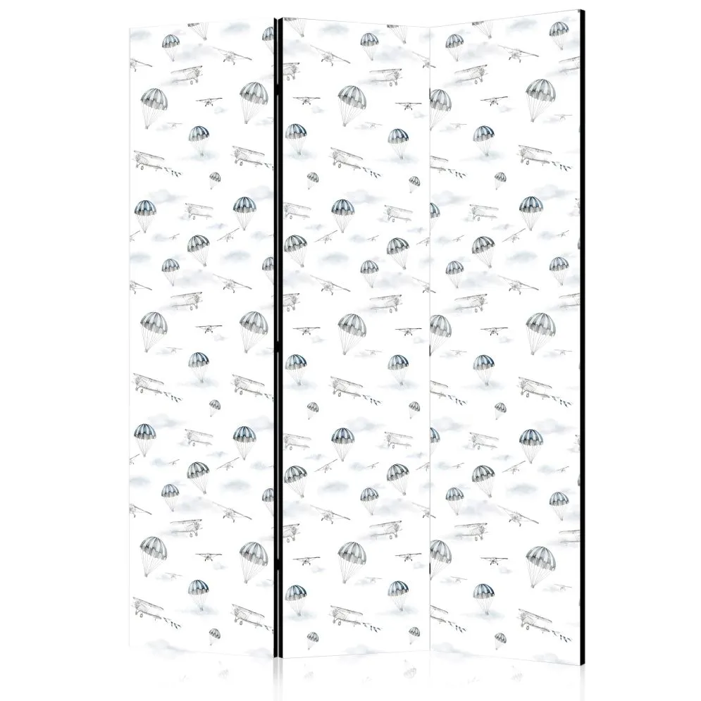 Parawan akustyczny Dla dzieci 135x172 cm 3-częściowy czarny | MIRAT.