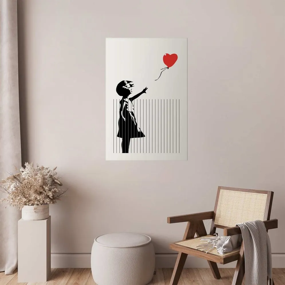 Plakat Pocięty Banksy 29,7x42 cm bez ramy z marginesem | MIRAT.