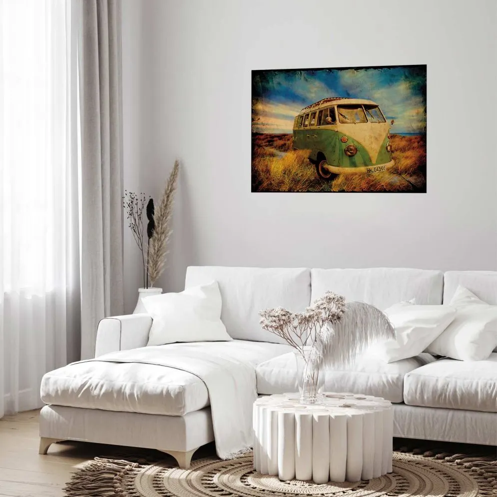 Plakat Retro bus 90x60 cm bez ramy bez marginesu | MIRAT.