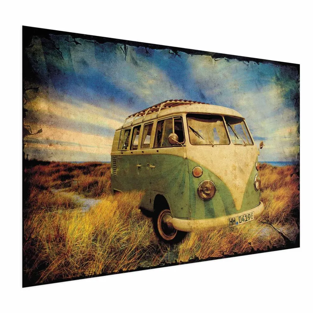 Plakat Retro bus 90x60 cm bez ramy bez marginesu | MIRAT.