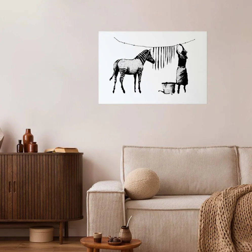Plakat Banksy: Pranie 30x21 cm bez ramy bez marginesu | MIRAT.
