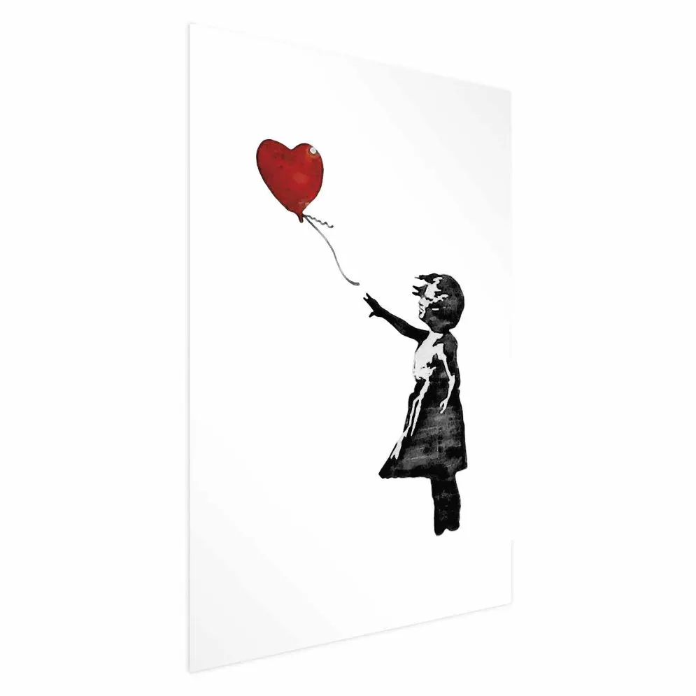 Plakat Banksy: Dziewczynka 60x90cm bez ramy z marginesem | MIRAT.