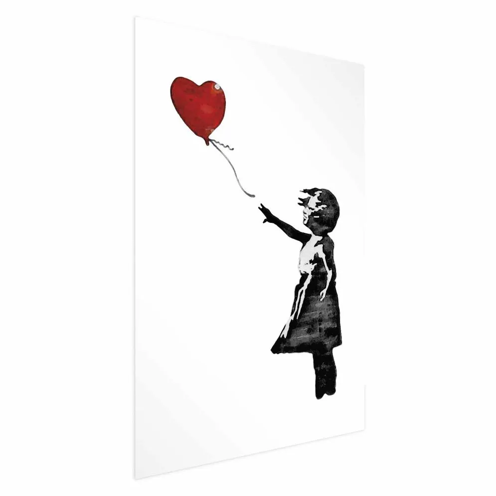 Plakat Banksy: Dziewczynka 21x30 cm bez ramy bez marginesu | MIRAT.