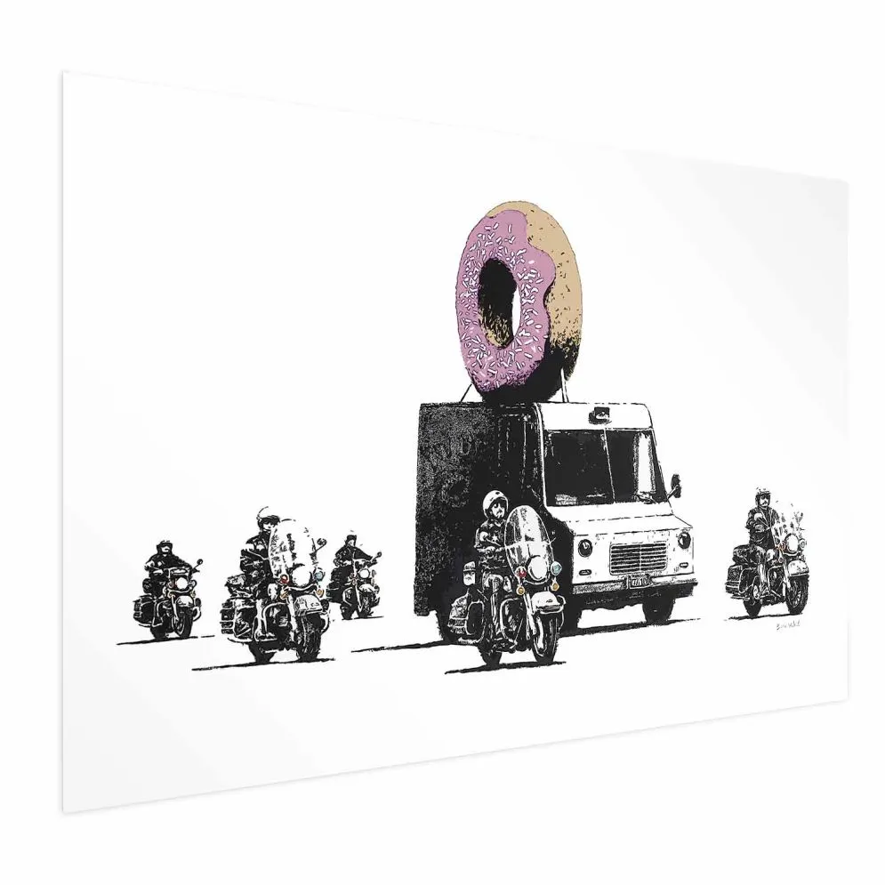 Plakat Pączkowa policja 90x60 cm bez ramy bez marginesu | MIRAT.