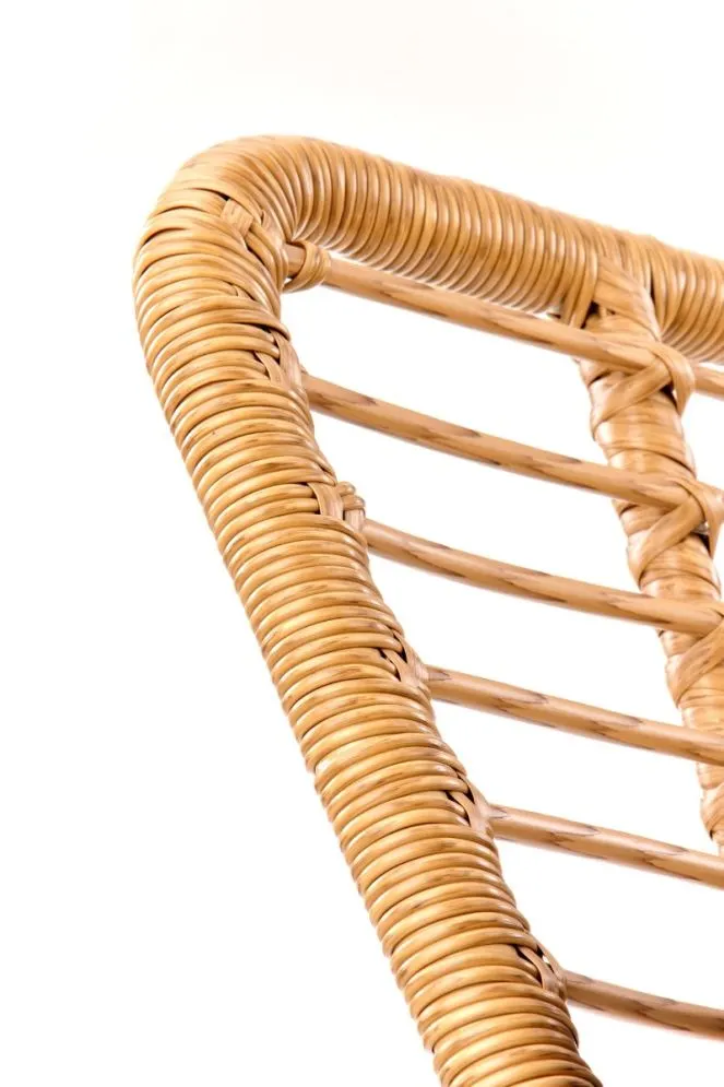 Sofa IKARO XL rattanowa z poduszkami na metalowych nogach | MIRAT. styl LOFT