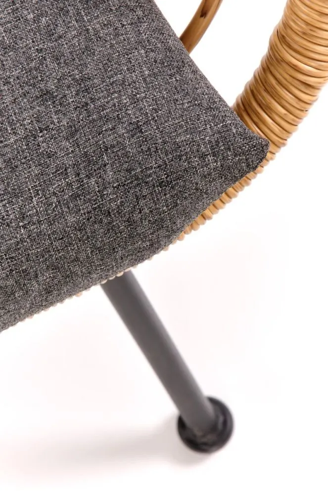 Sofa IKARO XL rattanowa z poduszkami na metalowych nogach | MIRAT. styl LOFT