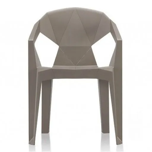 Krzesło MUZE ciemno szare plastikowe nowoczesne | MIRAT.
