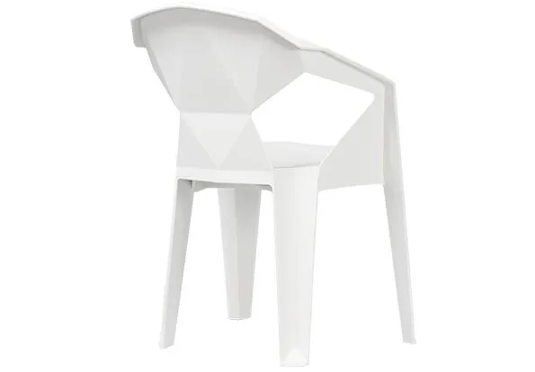 Krzesło MUZE białe z tworzywa do jadalni | MIRAT.