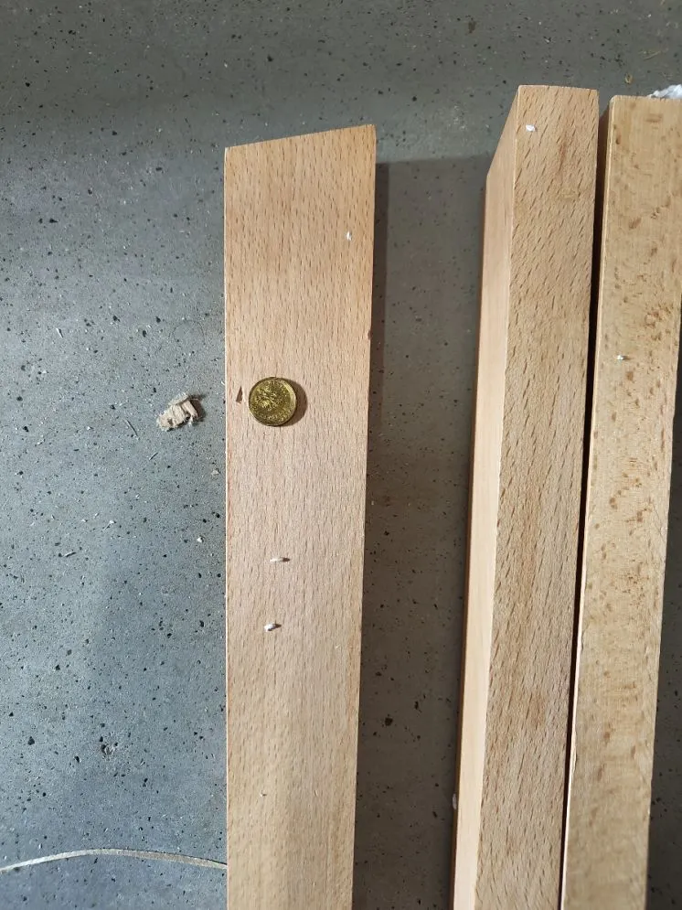 Ława ZETA 50x50 szara/buk - powystawowa I sklep meblowy MIRAT. styl SKANDYNAWSKI