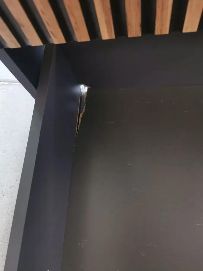 Szafka pod umywalkę nablatową XILO BLACK WOTAN 82 100cm czarna/dąb - powystawowa I sklep meblowy MIRAT. styl LOFT, RYFLOWANY