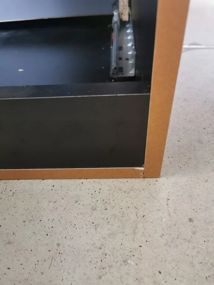 Szafka pod umywalkę nablatową XILO BLACK WOTAN 82 100cm czarna/dąb - powystawowa I sklep meblowy MIRAT. styl LOFT, RYFLOWANY