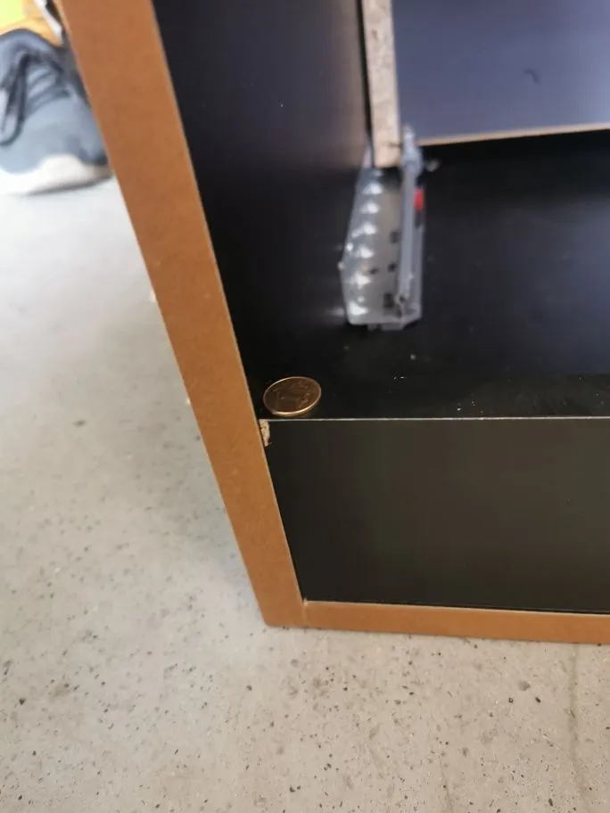 Szafka pod umywalkę nablatową XILO BLACK WOTAN 82 100cm czarna/dąb - powystawowa I sklep meblowy MIRAT. styl LOFT, RYFLOWANY