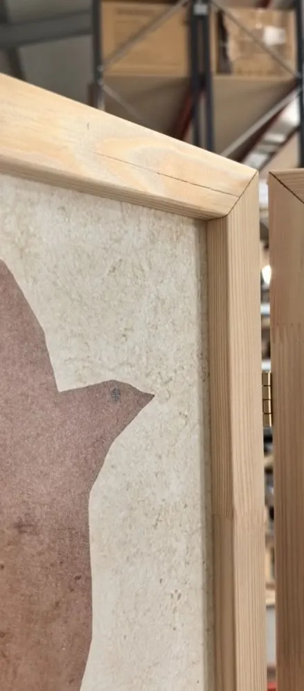 Parawan japoński Dla dzieci 135x172 cm 3-częściowy beżowy - powystawowy I sklep meblowy MIRAT.