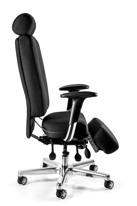 Fotel biurowy MAJOR czarny z regulowanymi podłokietnikami | MIRAT.