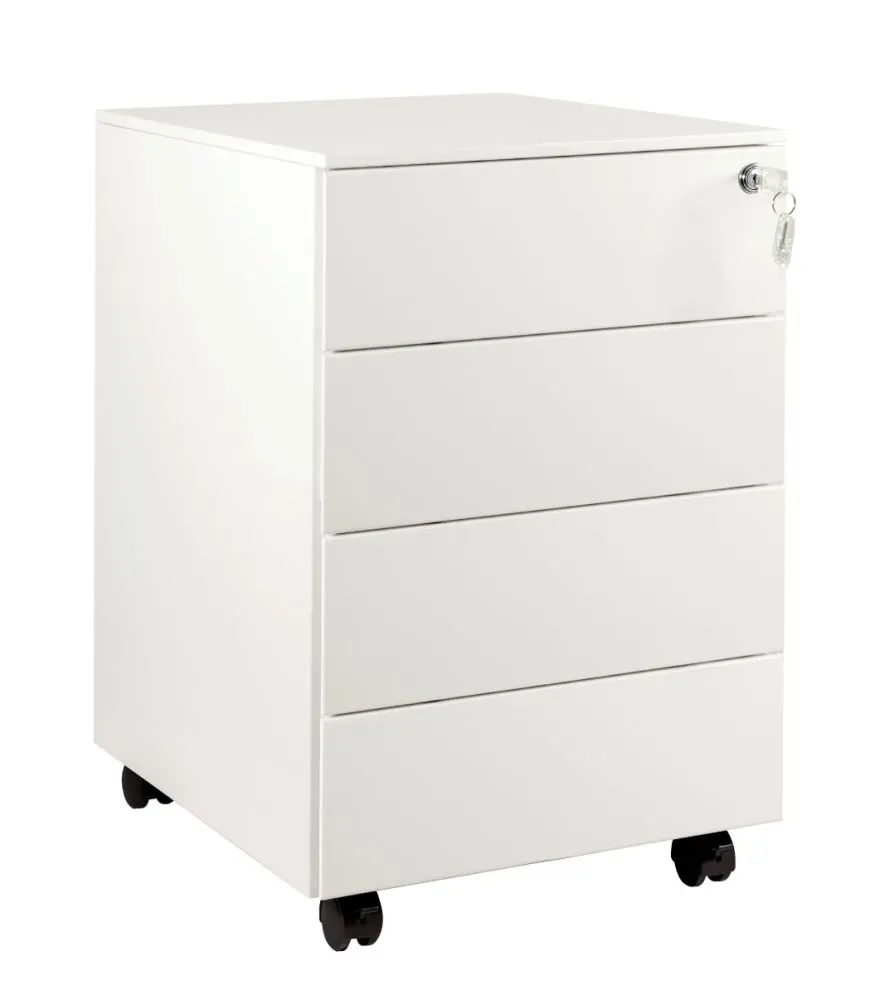 Kontenerek biurowy XD-040-4 biały pod biurko | MIRAT.