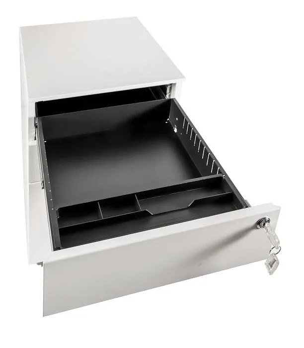 Kontenerek biurowy XD-040-3 biały z szufladami | MIRAT. w stylu kolekcja