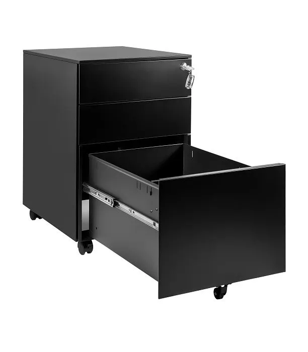 Kontenerek biurowy XD-040-3 czarny na dokumenty | MIRAT. w stylu kolekcja