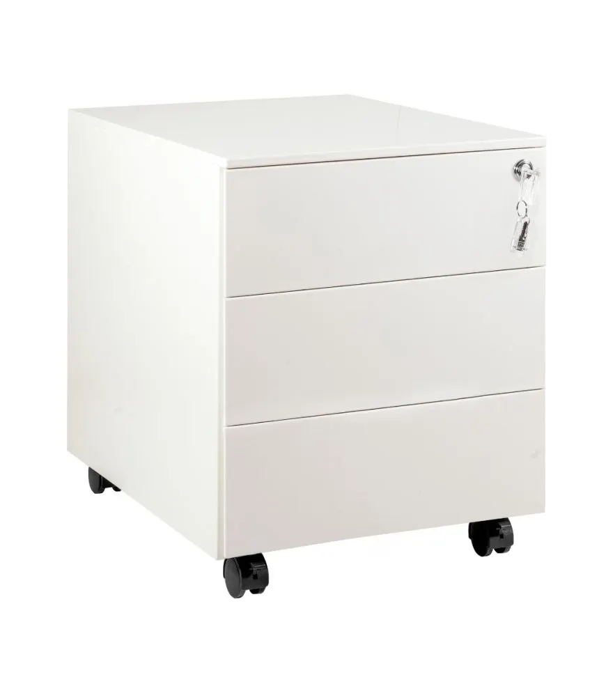 Kontenerek biurowy XD-041-3 biały metalowy na dokumenty | MIRAT.