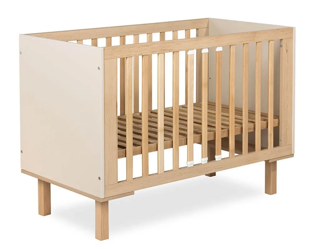 Łóżeczko dziecięce LAURA 120x60 buk/szampański I sklep meblowy MIRAT. styl SKANDYNAWSKI kolekcja LAURA