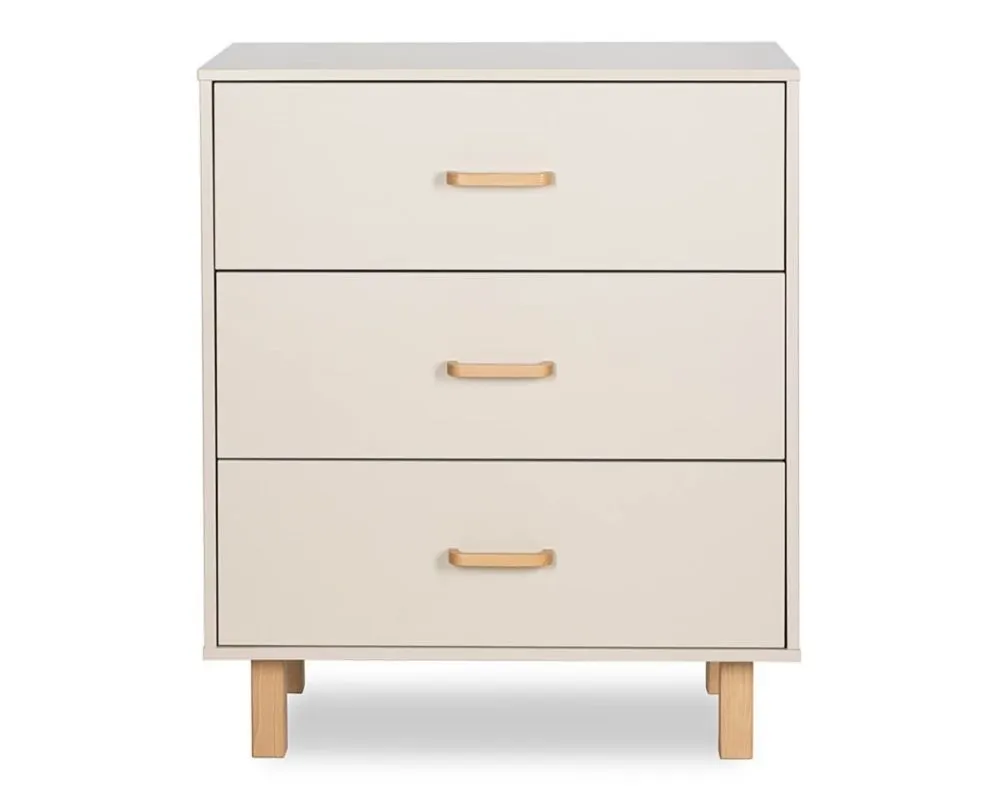 Komoda dla dzieci LAURA 80 3S buk/szampańska I sklep meblowy MIRAT. styl SKANDYNAWSKI kolekcja LAURA