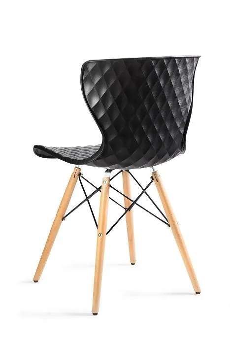 Krzesło OPEN czarne z tworzywa nowoczesne | MIRAT.