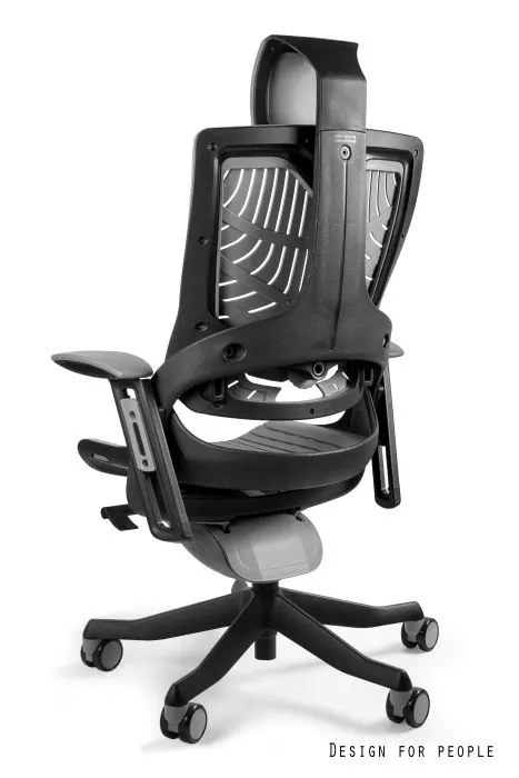 Fotel biurowy WAU 2 czarny/szary elastomer | MIRAT.