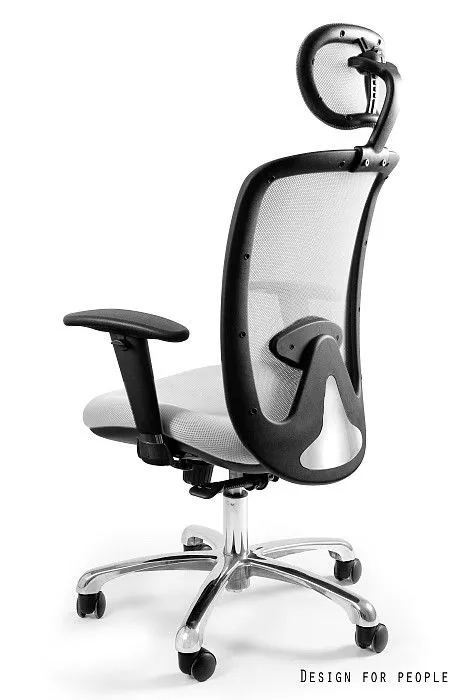 Fotel biurowy EXPANDER biały z regulowanym zagłówkiem | MIRAT. w stylu kolekcja