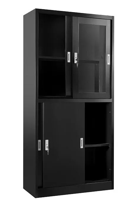 Szafka metalowa XD-015 czarna z regulowanymi półkami | MIRAT. w stylu kolekcja