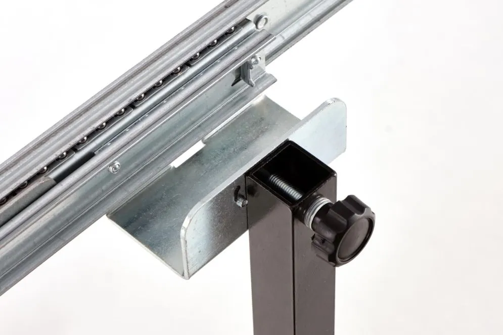 Stół INFERNO 100(300)x100 dąb/czarny rozkładany w stylu loft | MIRAT. styl LOFT