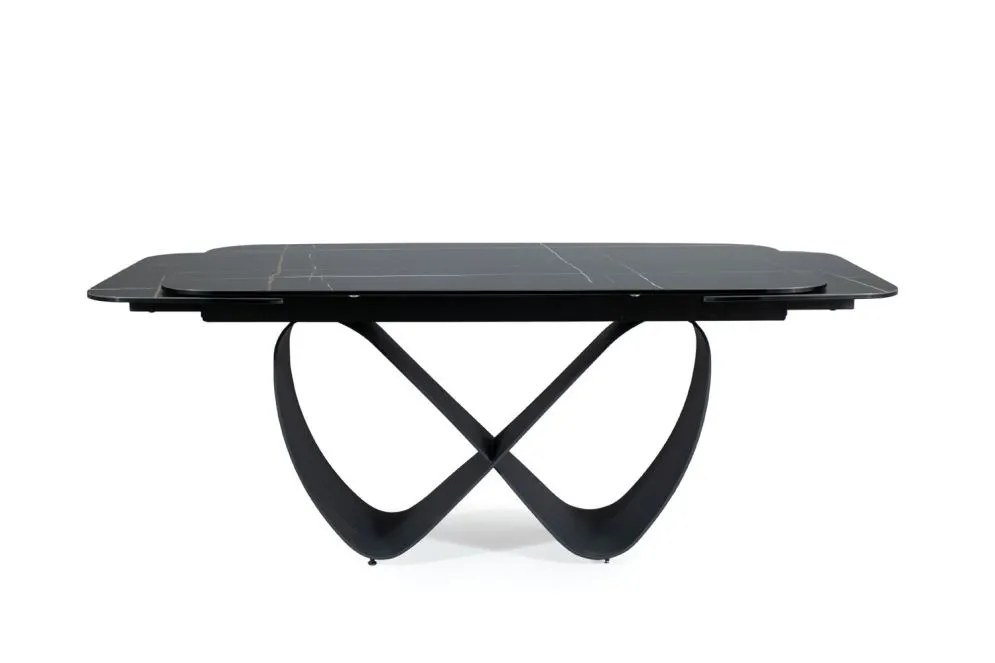 Stół INFINITY CERAMIC 160(240)x95 czarny I sklep meblowy MIRAT. styl GLAMOUR, LOFT