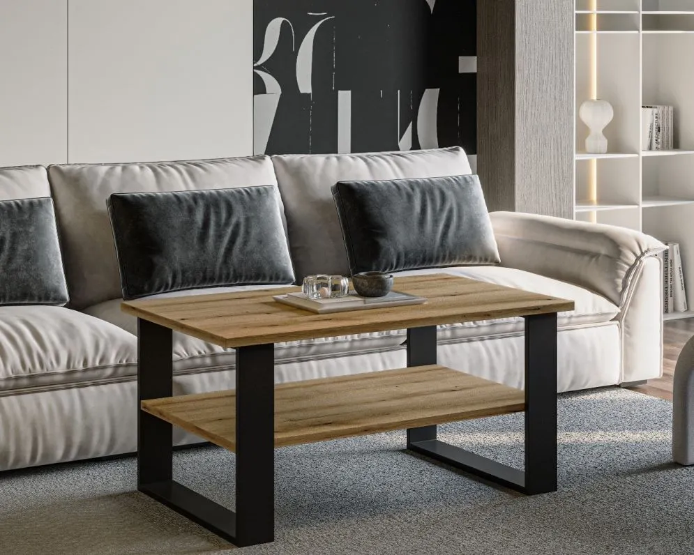 Ława INGA 110x65 dąb evoke I sklep meblowy MIRAT. styl LOFT