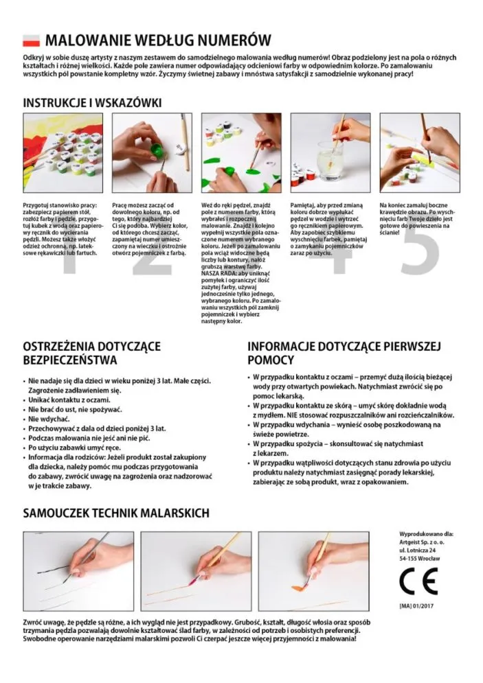 Obraz do samodzielnego malowania - Różowy kwiat i kamienie | MIRAT. w stylu  kolekcja