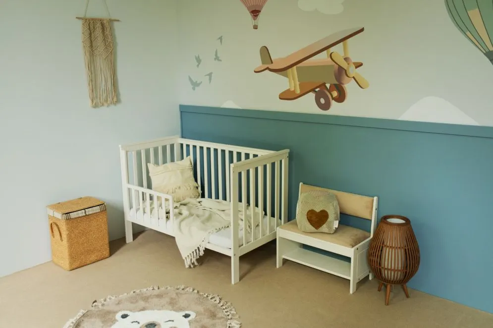 Łóżeczko dziecięce FILIP 120x60 białe sosnowe I sklep meblowy MIRAT. styl SKANDYNAWSKI