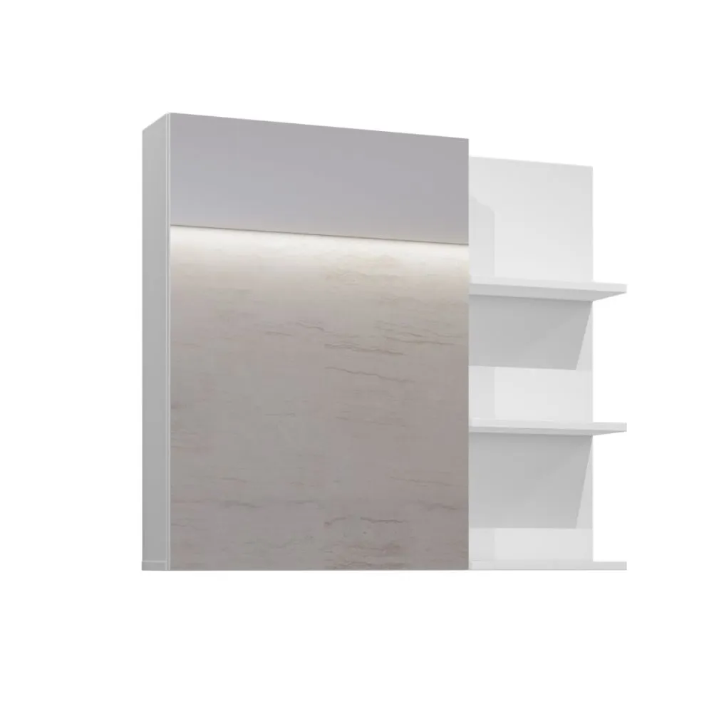 Szafka łazienkowa GAJA 1D 78cm biała z lustrem jednodrzwiowa I sklep meblowy MIRAT.  kolekcja GAJA