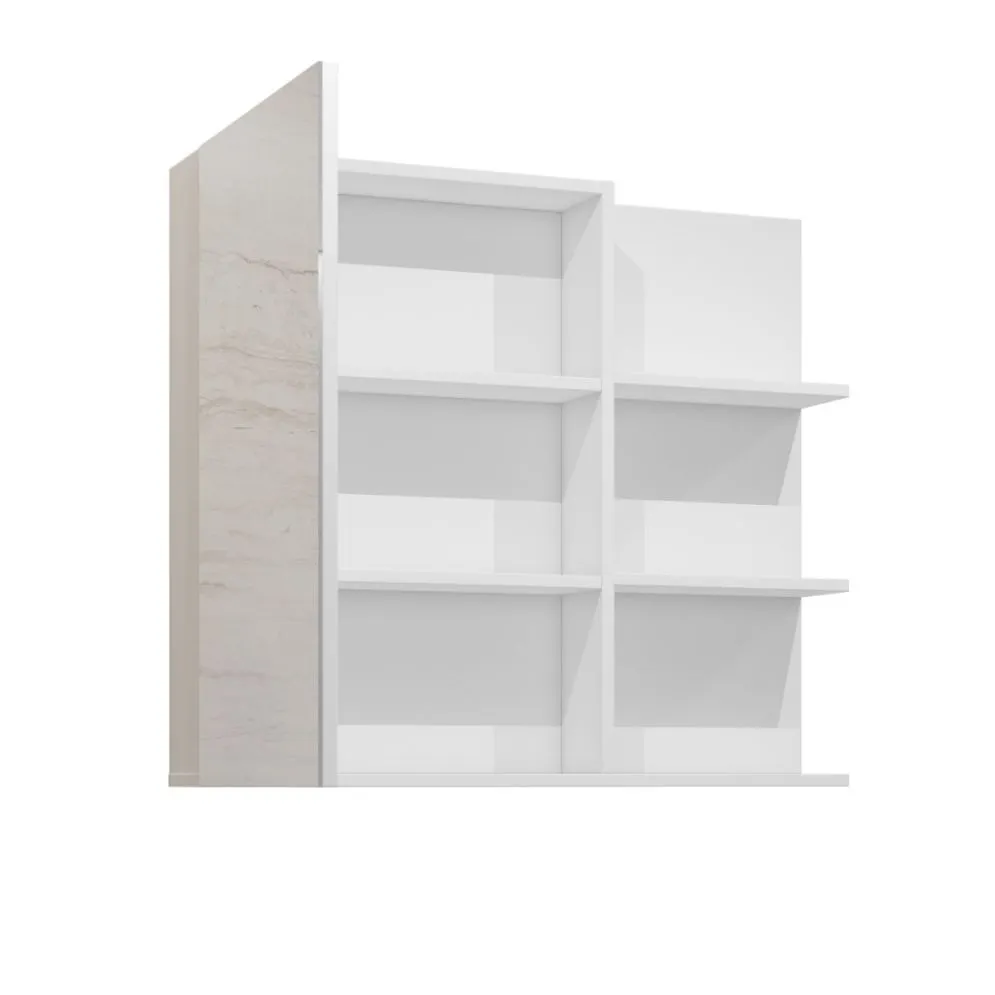 Szafka łazienkowa GAJA 1D 78cm biała z lustrem jednodrzwiowa I sklep meblowy MIRAT.  kolekcja GAJA