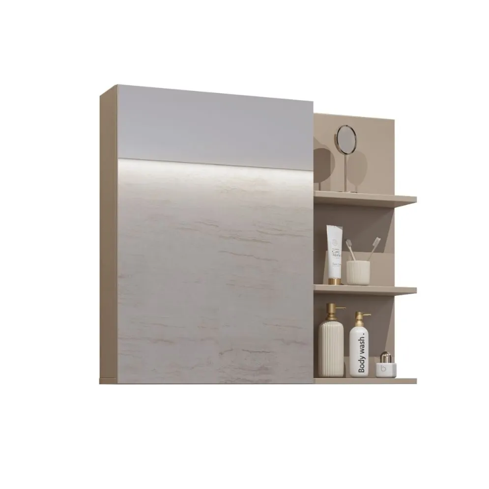 Szafka łazienkowa GAJA 1D 78cm congo z lustrem wisząca  I sklep meblowy MIRAT.  kolekcja GAJA