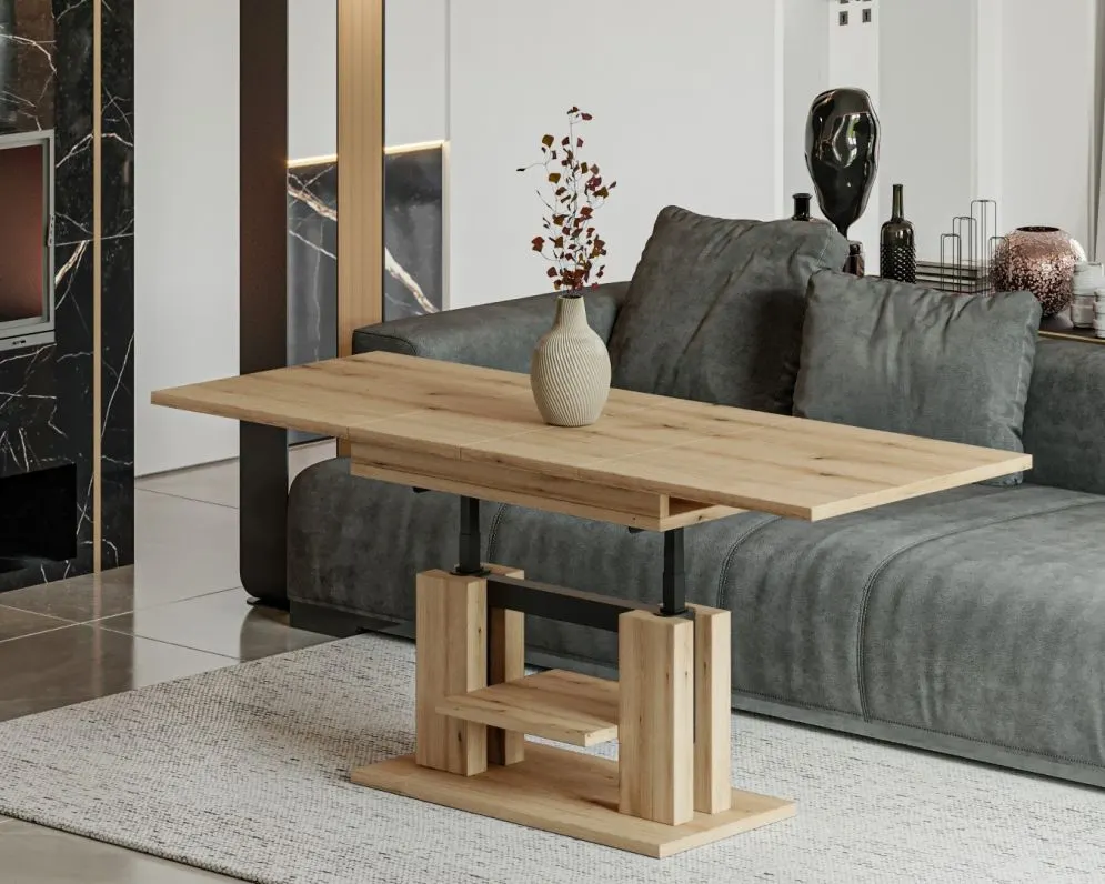 Ława rozkładana podnoszona ISO 110(170)x65 dąb evoke I sklep meblowy MIRAT.