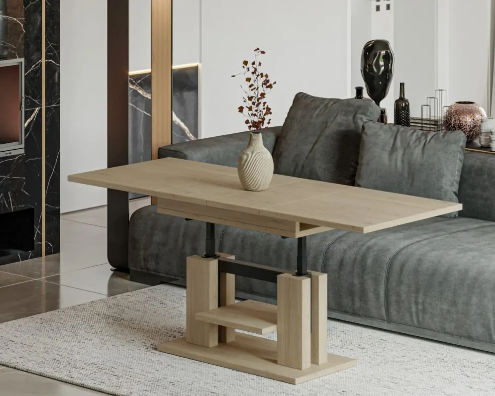 Ława rozkładana podnoszona ISO 110(170)x65 dąb cremona torro I sklep meblowy MIRAT.