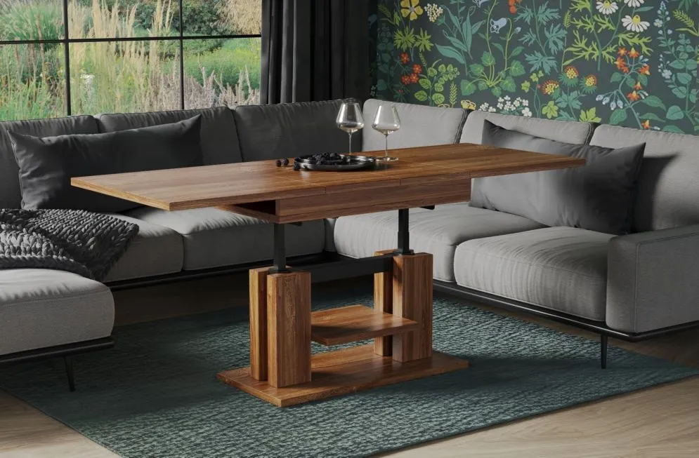 Ława rozkładana podnoszona ISO 110(170)x65 dąb stirling polskiej produkcji I sklep meblowy MIRAT.