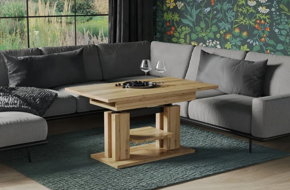 Ława rozkładana ISO 110(170)x65 dąb wotan z prowadnicami synchronicznymi I sklep meblowy MIRAT.