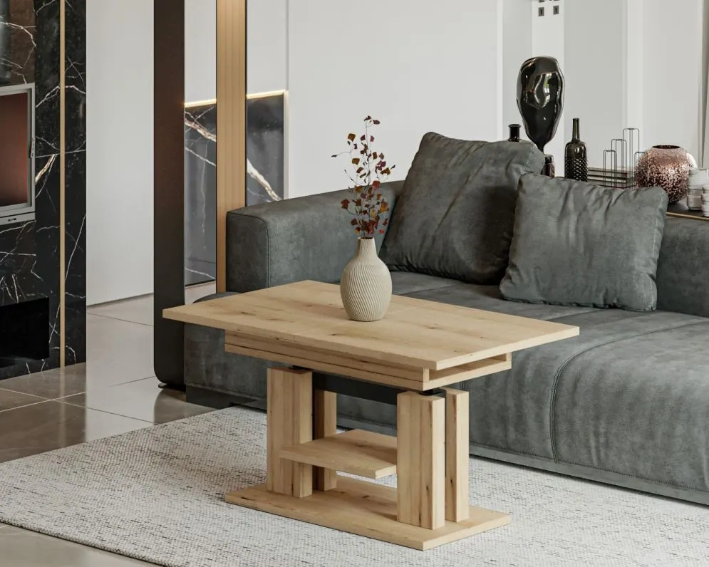 Ława rozkładana podnoszona ISO 110(170)x65 dąb evoke I sklep meblowy MIRAT.