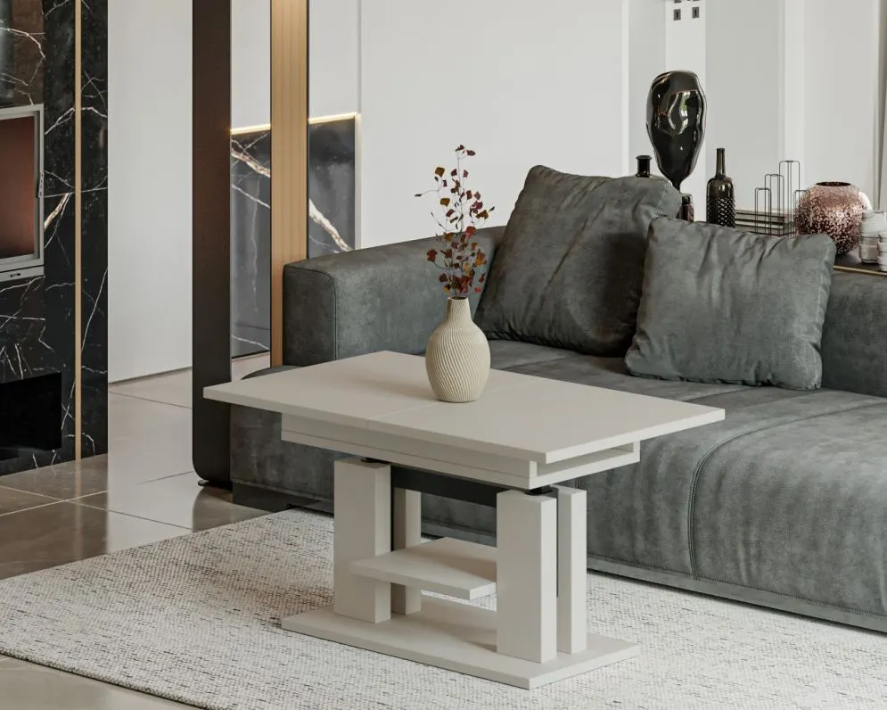 Ława rozkładana podnoszona ISO 110(170)x65 kaszmirowa I sklep meblowy MIRAT.